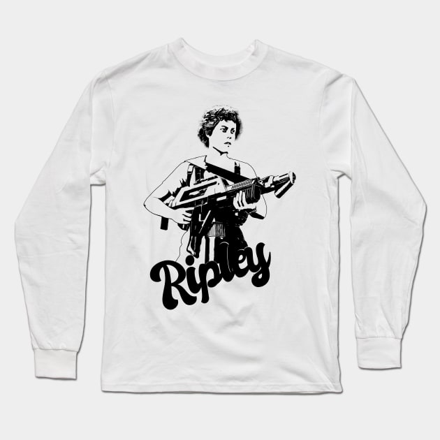 Ellen Ripley Style Classic Long Sleeve T-Shirt by Hand And Finger